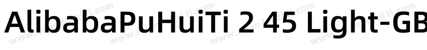 AlibabaPuHuiTi 2 45 Light-GBpc-EUC-字体转换